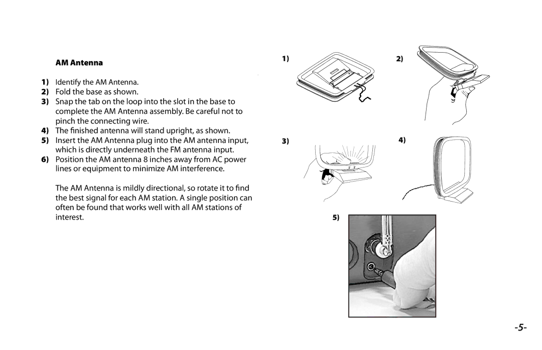 Dell 820HD manual AM Antenna 