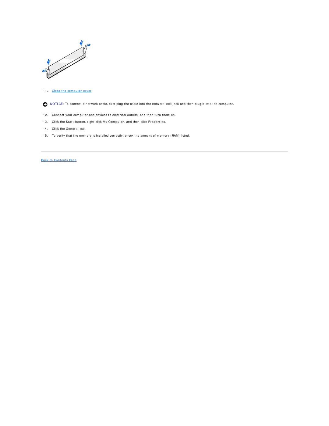 Dell 8300 technical specifications Close the computer cover 