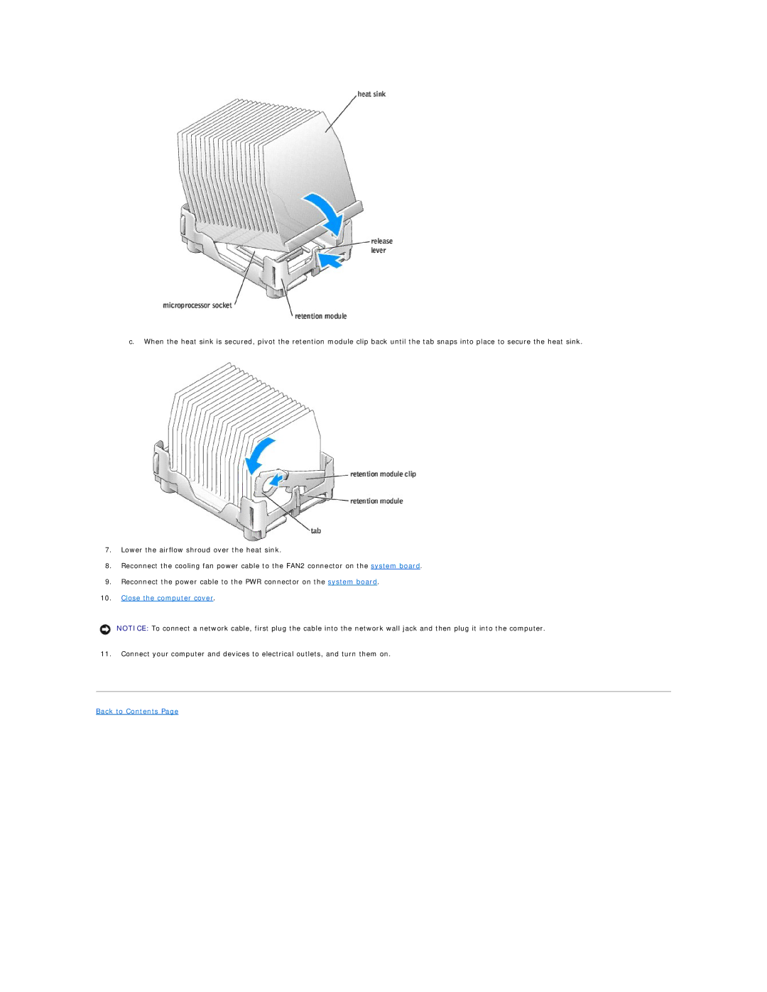 Dell 8300 technical specifications Close the computer cover 