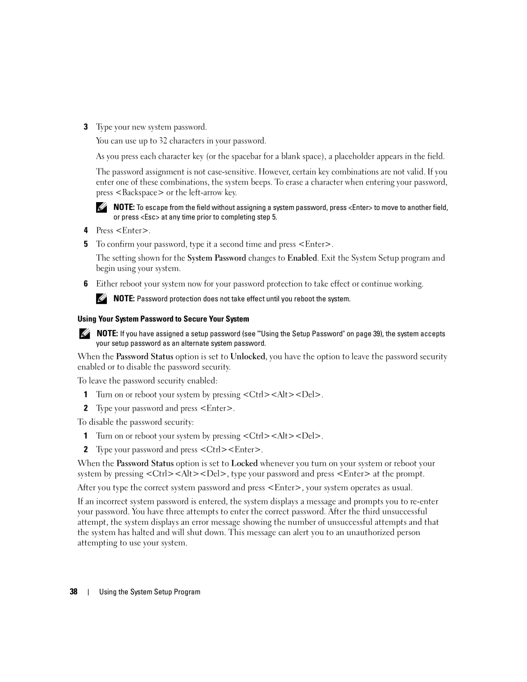 Dell 840 manual Using the System Setup Program 