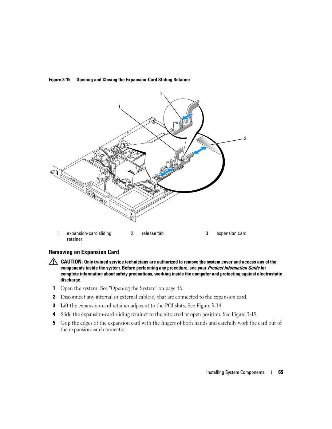 Dell 860 owner manual System on Cables that Adjacent to Retainer to Card with, Release, Precautions 