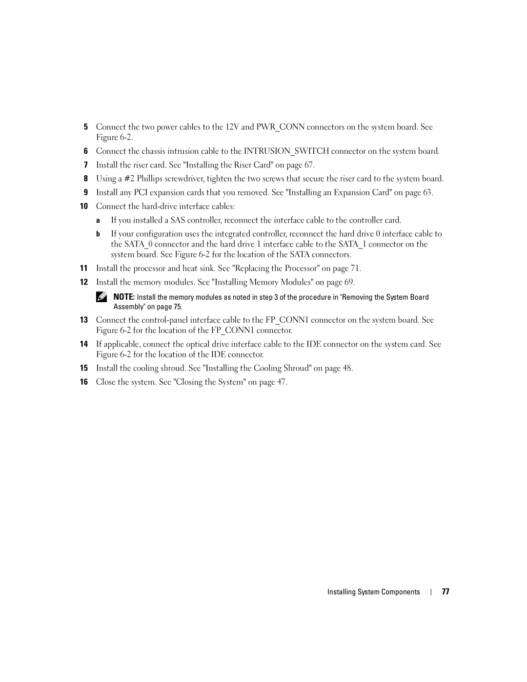 Dell 860 owner manual Installing System Components 