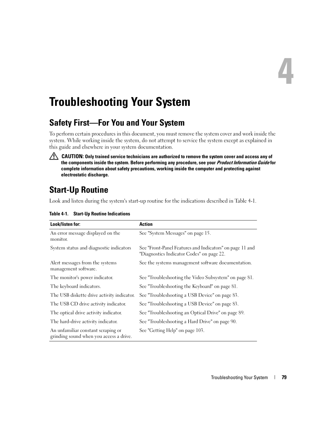 Dell 860 owner manual Safety First-For You and Your System, Start-Up Routine 