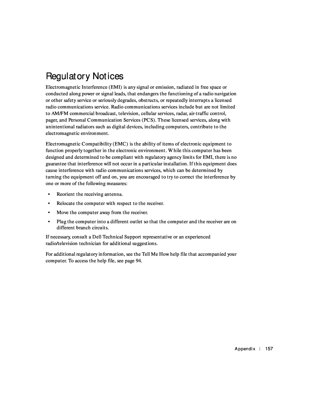Dell 8600 manual Regulatory Notices 