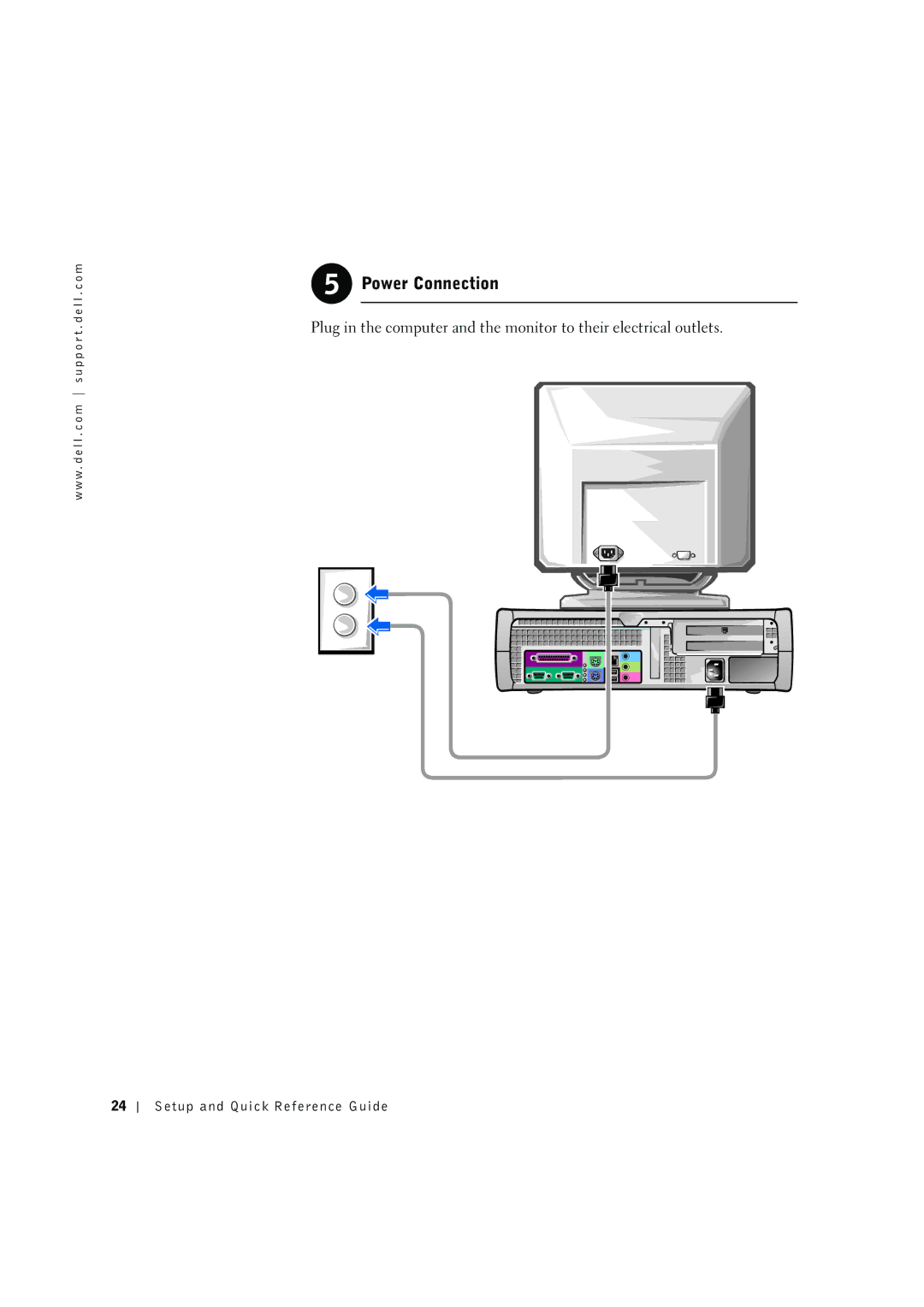 Dell 8F764 manual Power Connection 