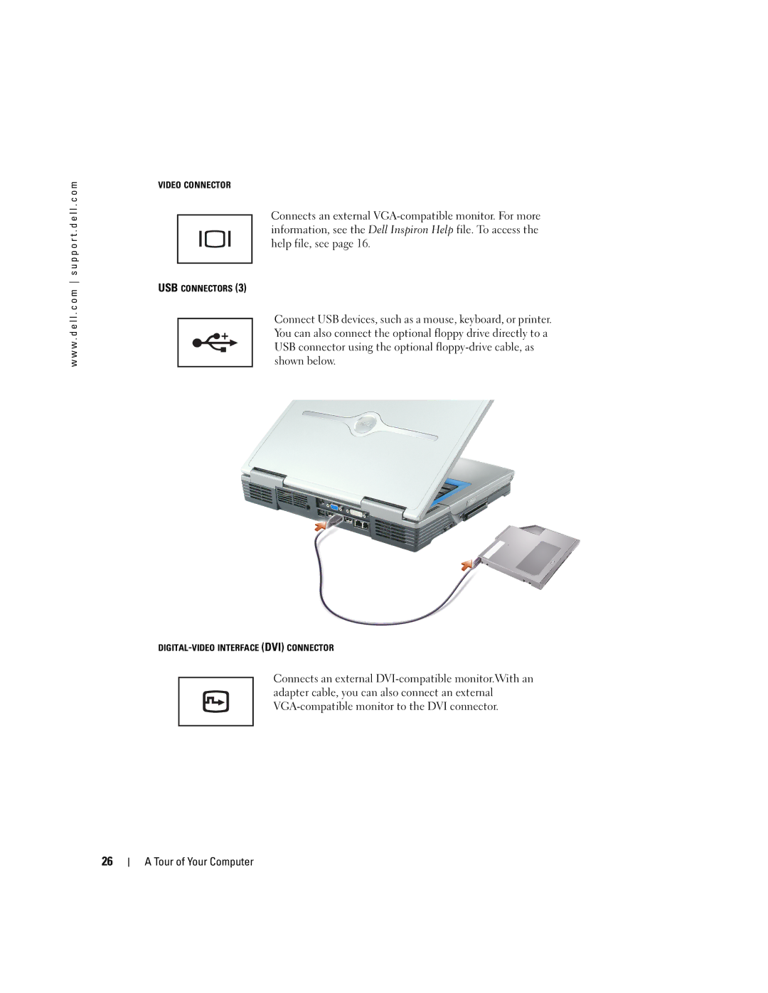 Dell 9100 owner manual Video Connector 