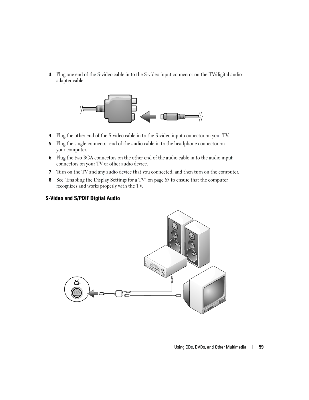 Dell 9100 owner manual Video and S/PDIF Digital Audio 