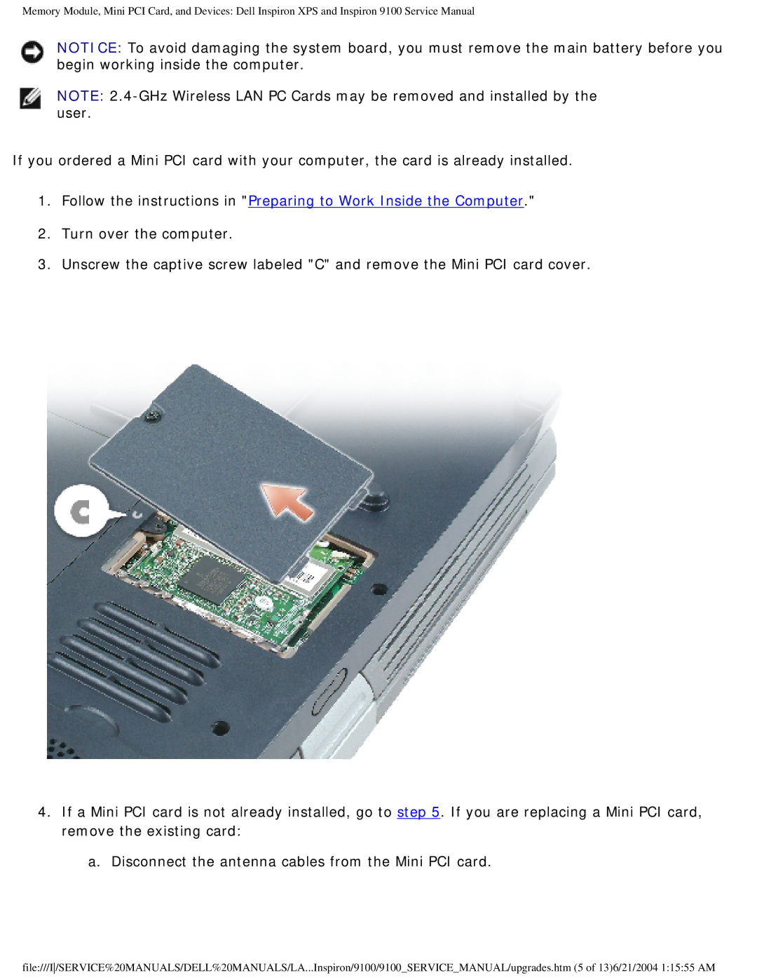 Dell 9100 service manual 