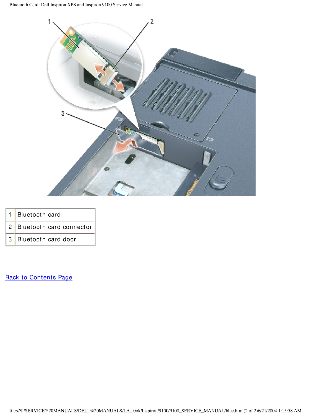 Dell 9100 service manual Back to Contents 