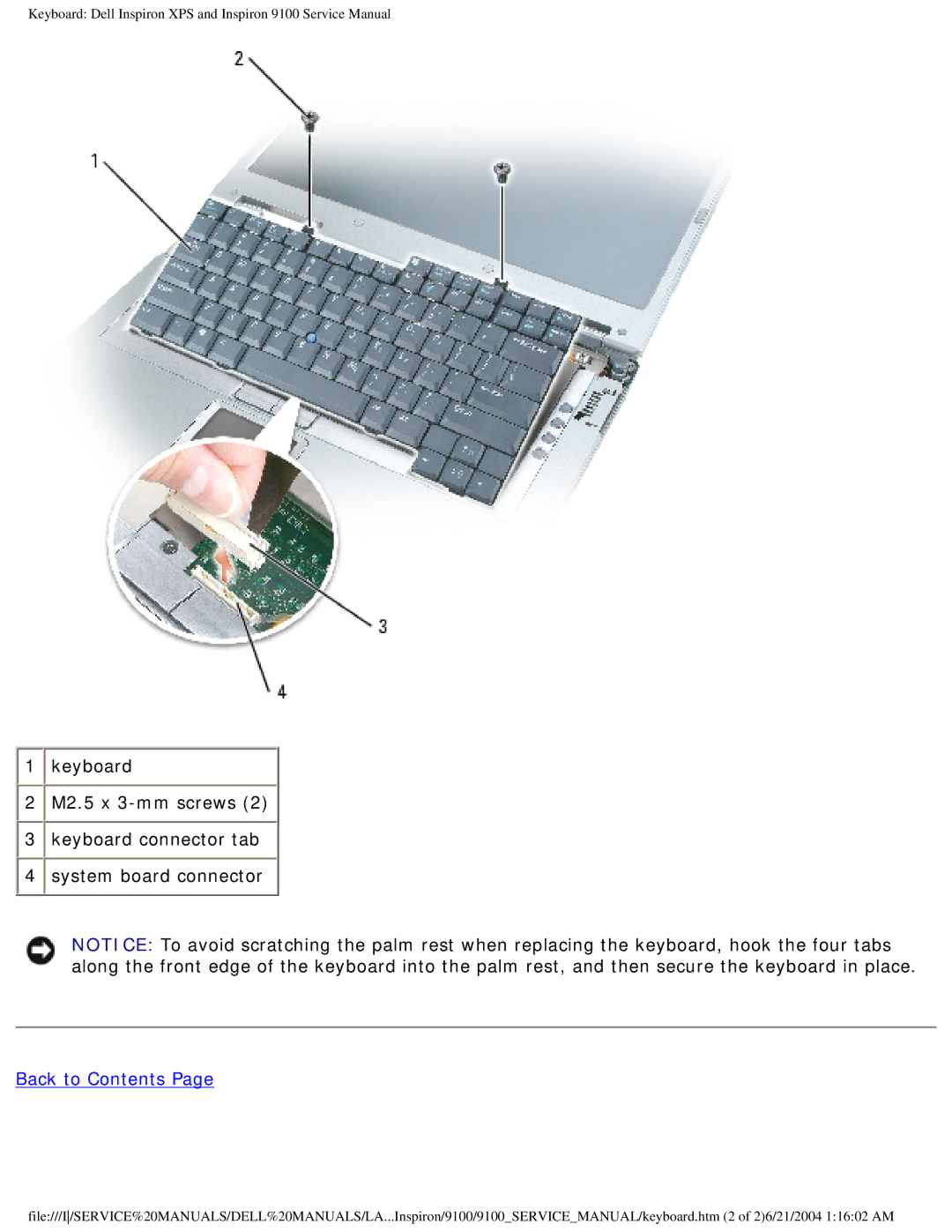 Dell 9100 service manual Back to Contents 