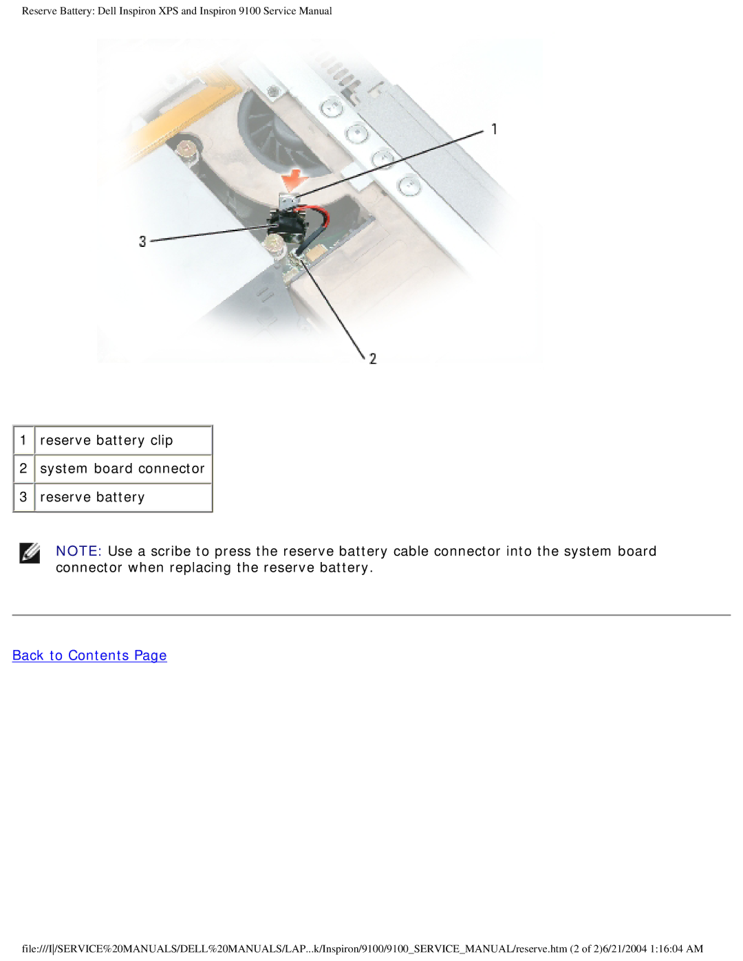 Dell 9100 service manual Back to Contents 