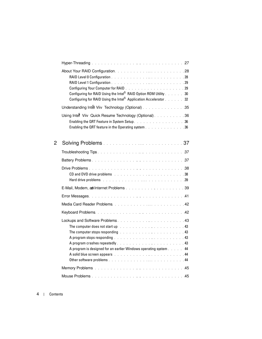 Dell 9150 manual Using Intel Viiv Quick Resume Technology Optional 