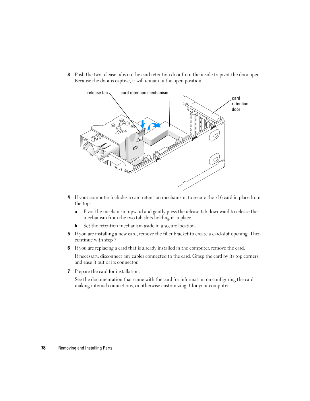 Dell 9150 manual Release tab 