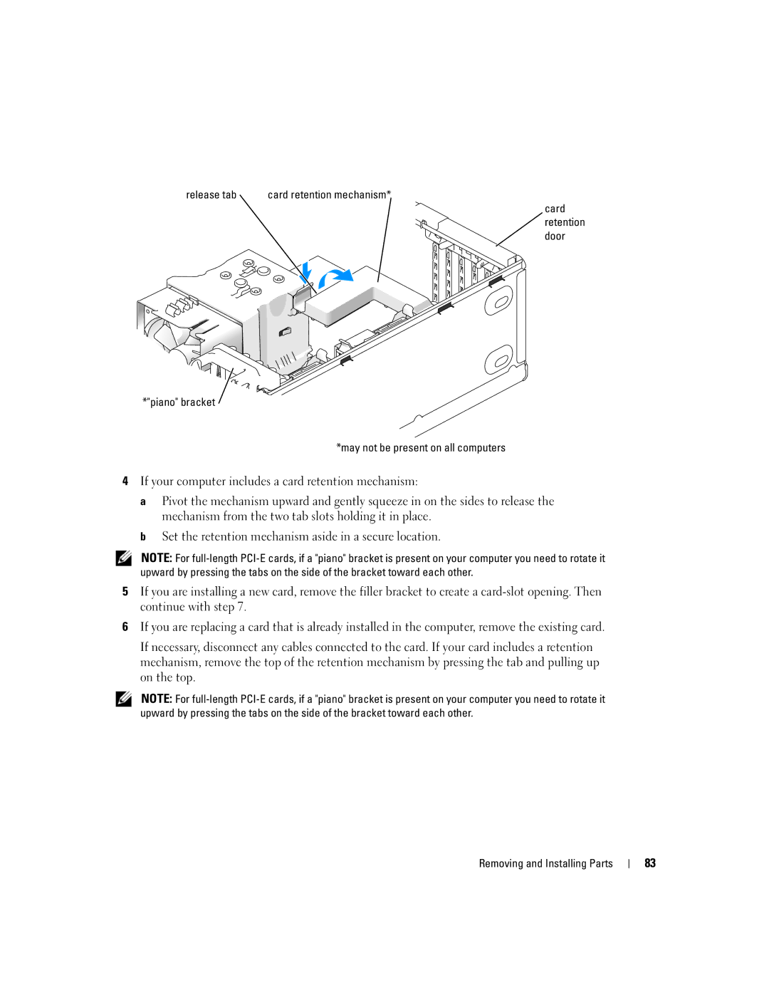 Dell 9150 manual Removing and Installing Parts 