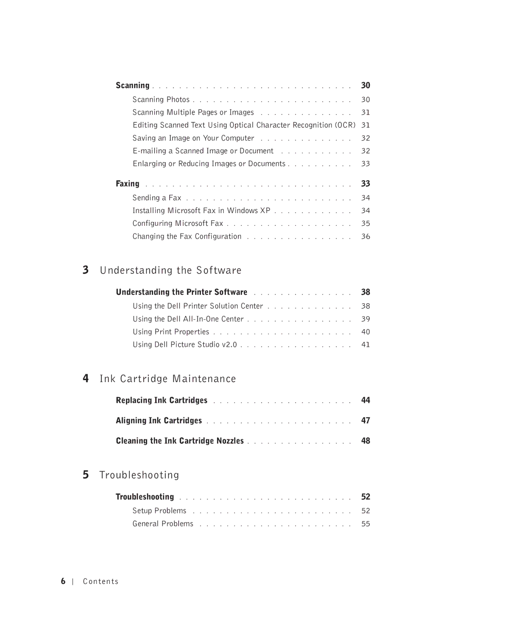 Dell 922 owner manual Understanding the Printer Software, Cleaning the Ink Cartridge Nozzles 