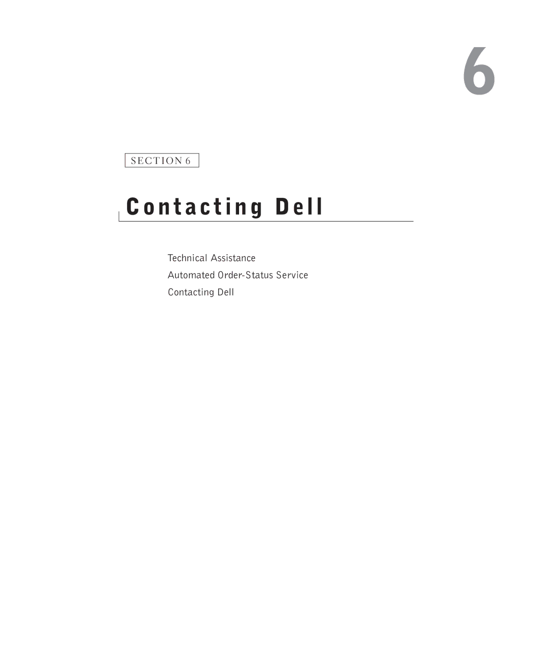 Dell 922 owner manual Contacting Dell 