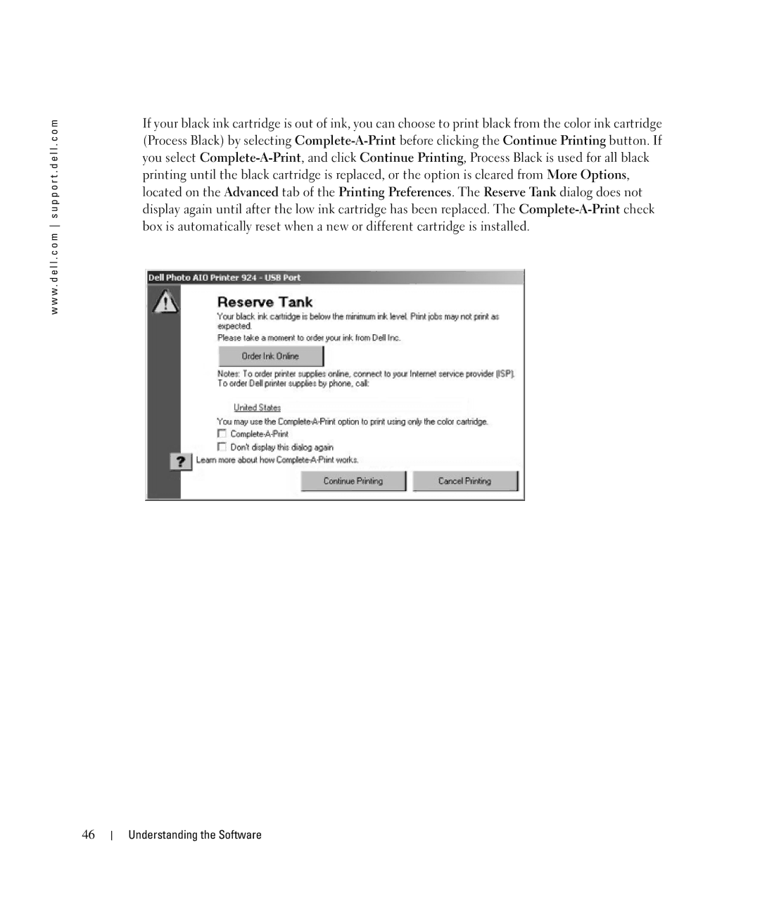 Dell 924 owner manual Understanding the Software 