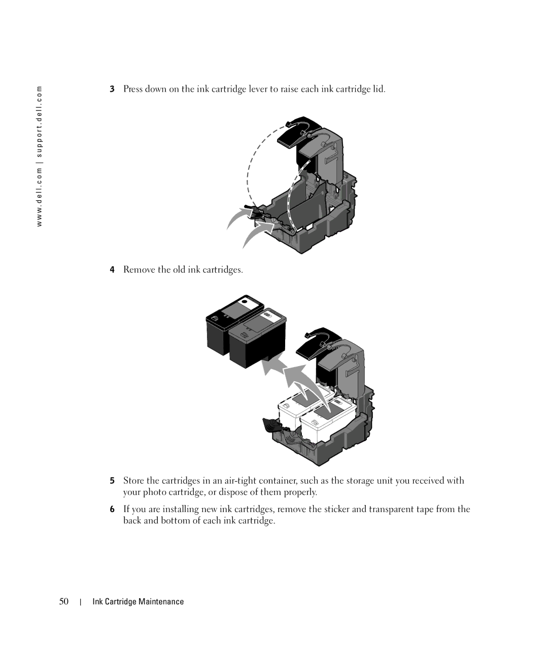 Dell 924 owner manual Ink Cartridge Maintenance 