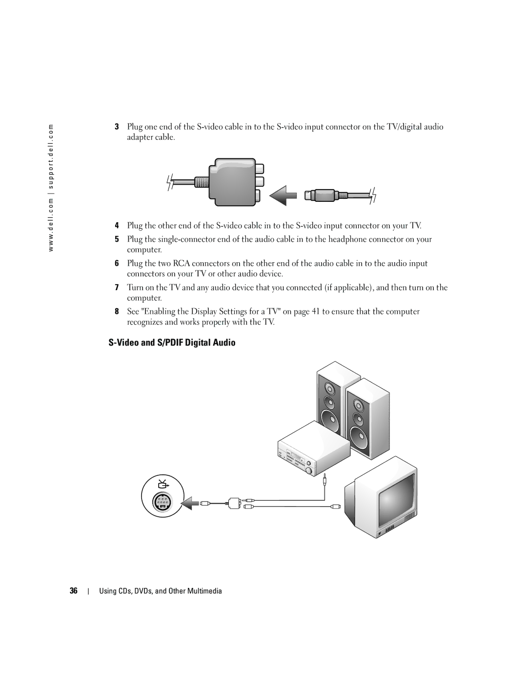 Dell 9300 owner manual Video and S/PDIF Digital Audio 