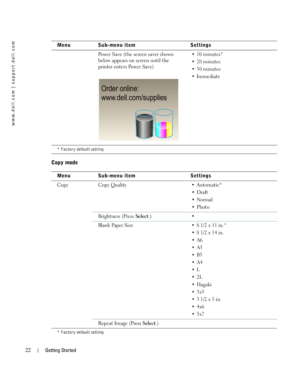 Dell 942 owner manual Copy mode 