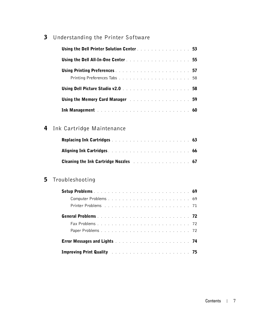 Dell 942 owner manual Using the Dell Printer Solution Center, Cleaning the Ink Cartridge Nozzles 