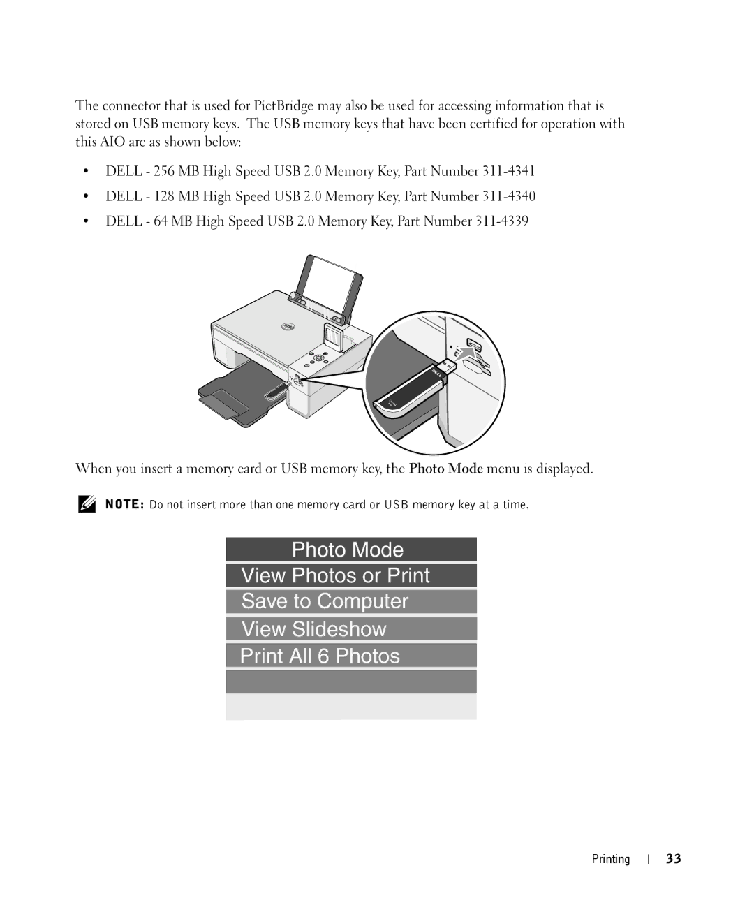 Dell 944 owner manual Printing 