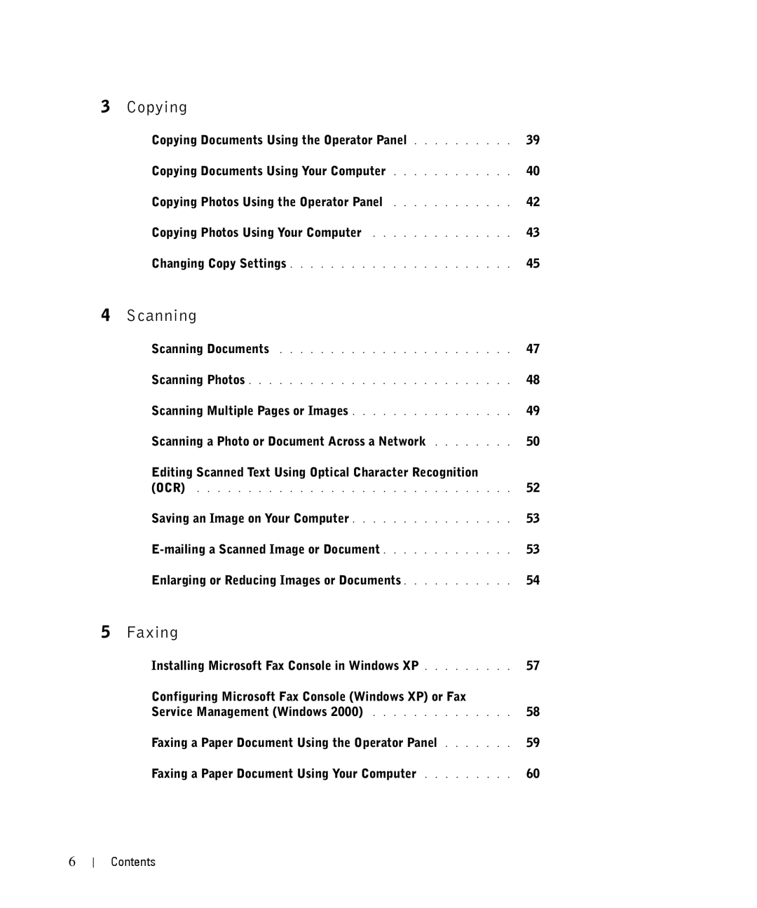 Dell 944 owner manual Copying 