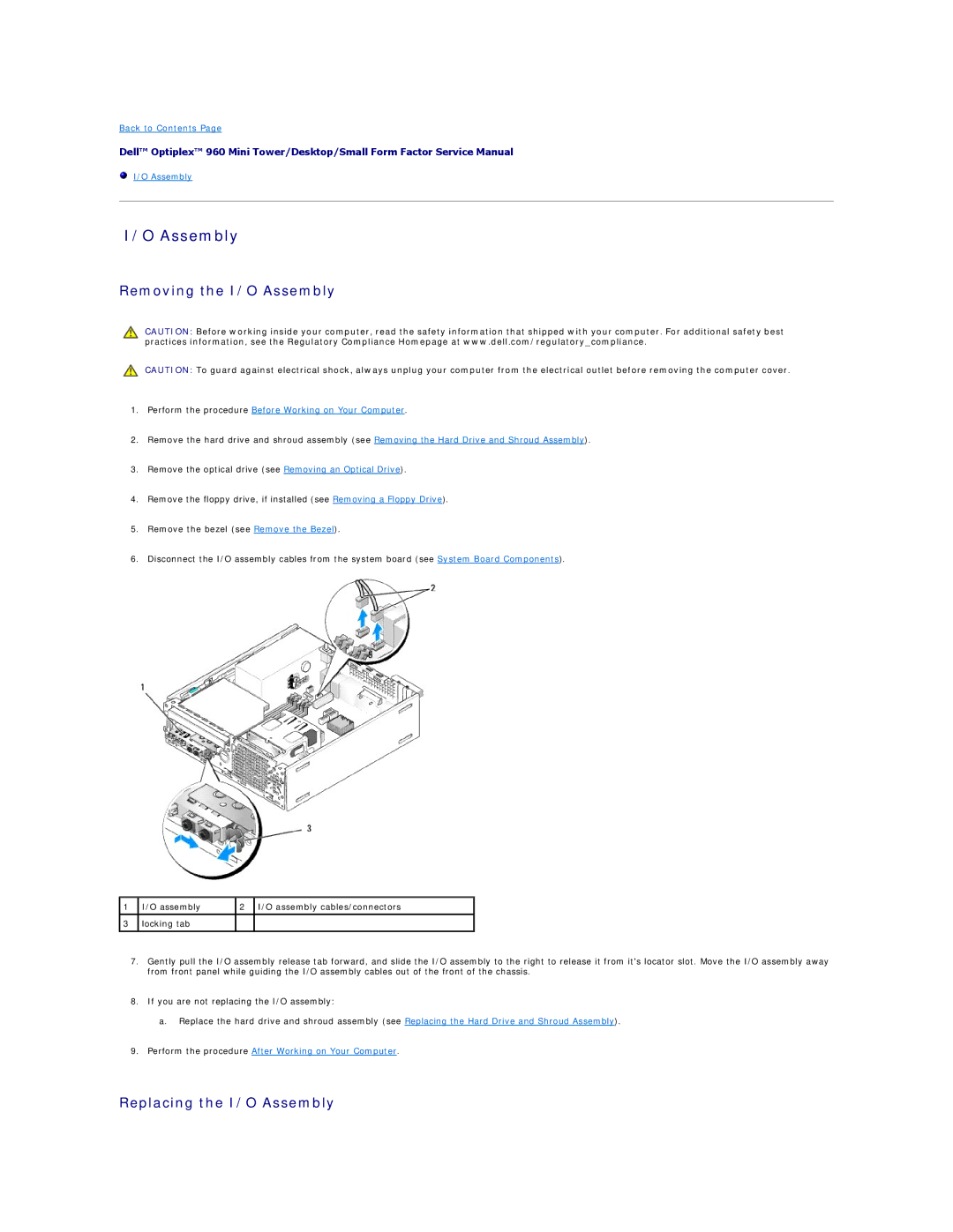 Dell 960 manual Assembly 