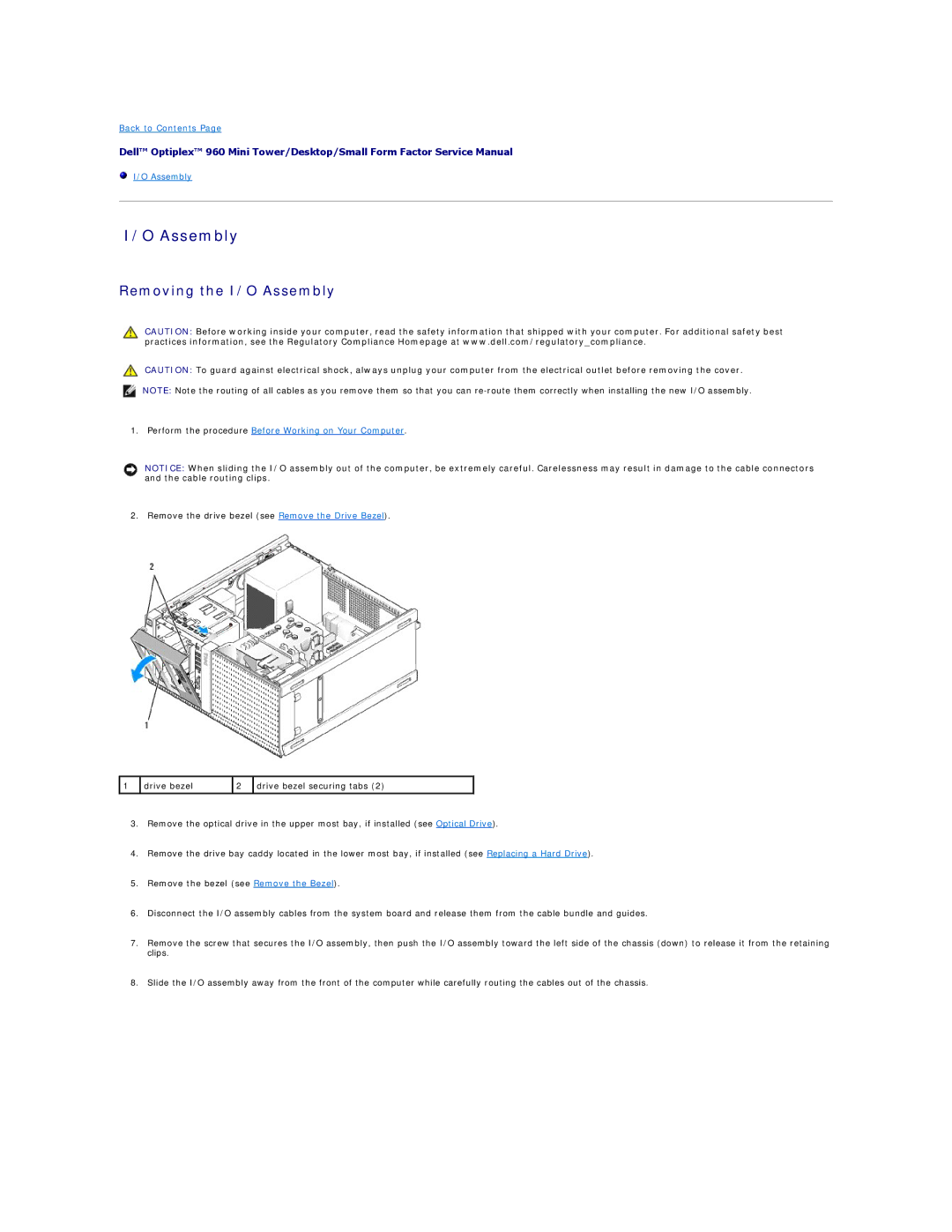 Dell 960 manual Assembly 