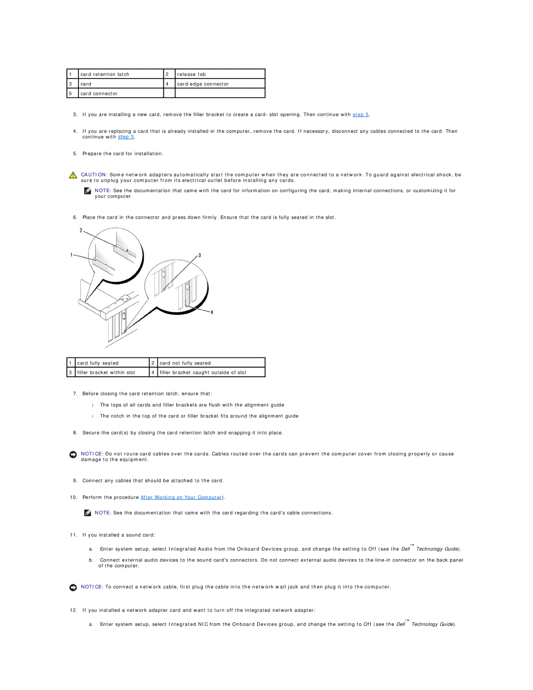 Dell 960 manual Perform the procedure After Working on Your Computer 