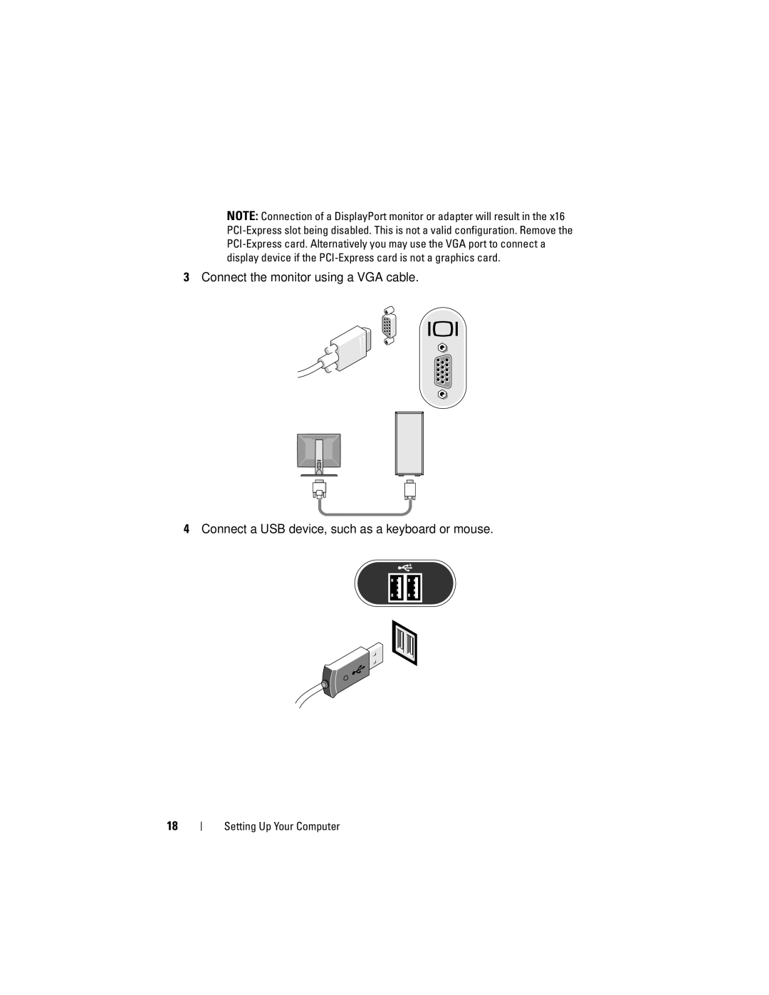 Dell 960 specifications Setting Up Your Computer 