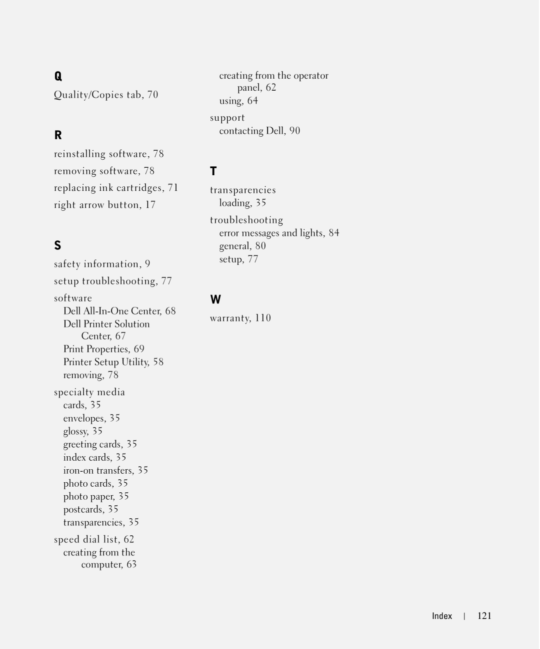 Dell 962 manual 121 