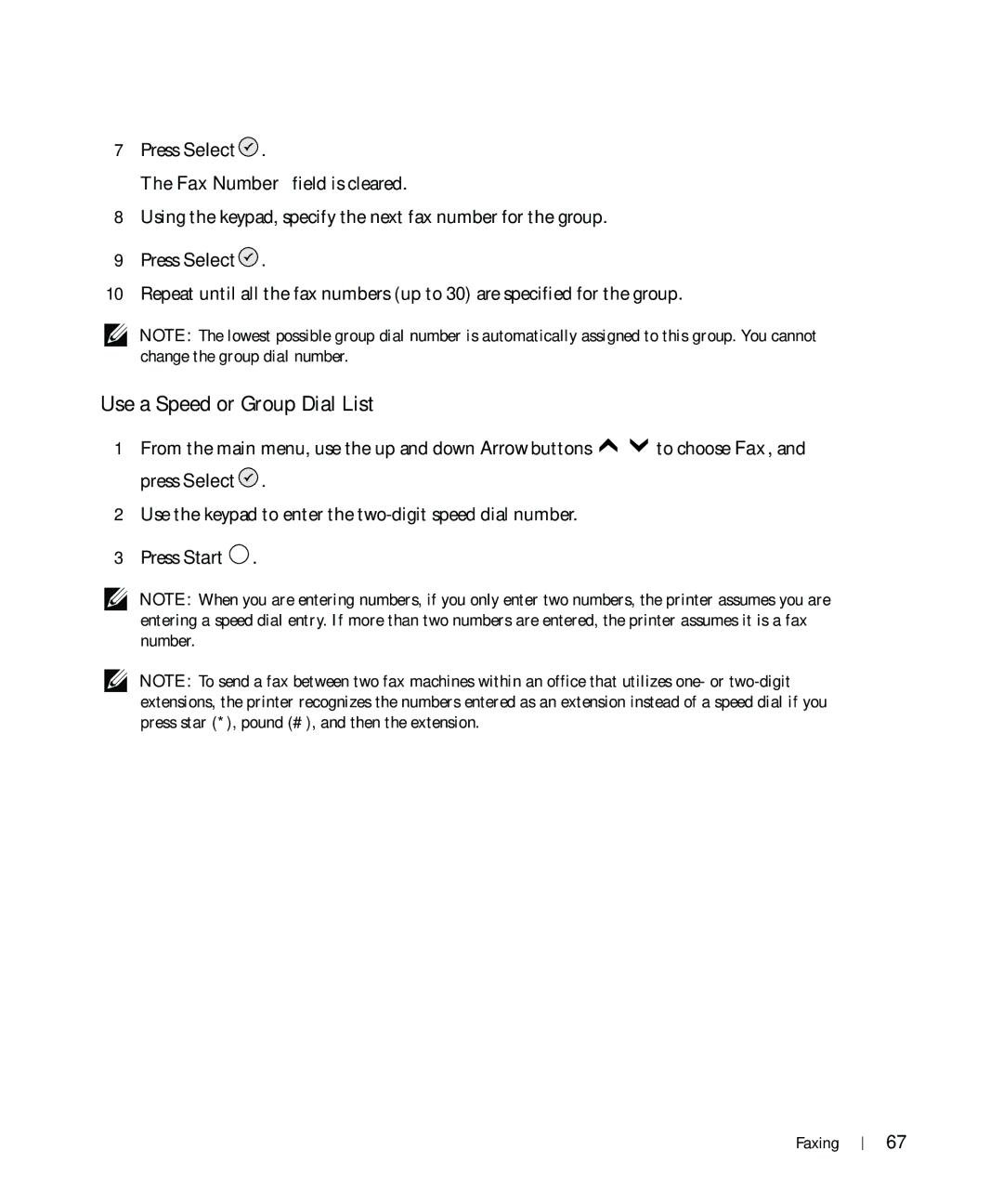 Dell 964 owner manual Use a Speed or Group Dial List 