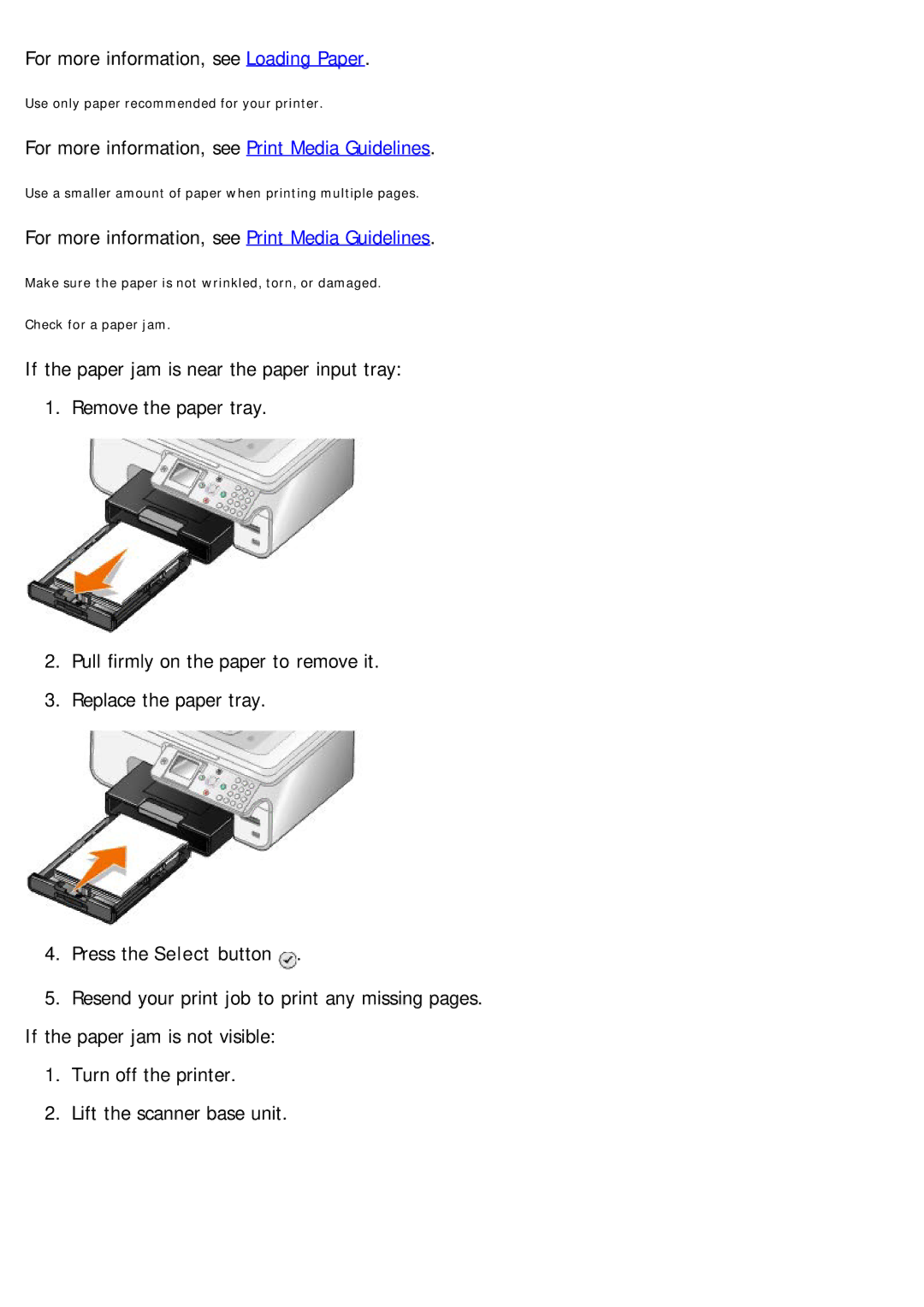 Dell 968 specifications For more information, see Print Media Guidelines 