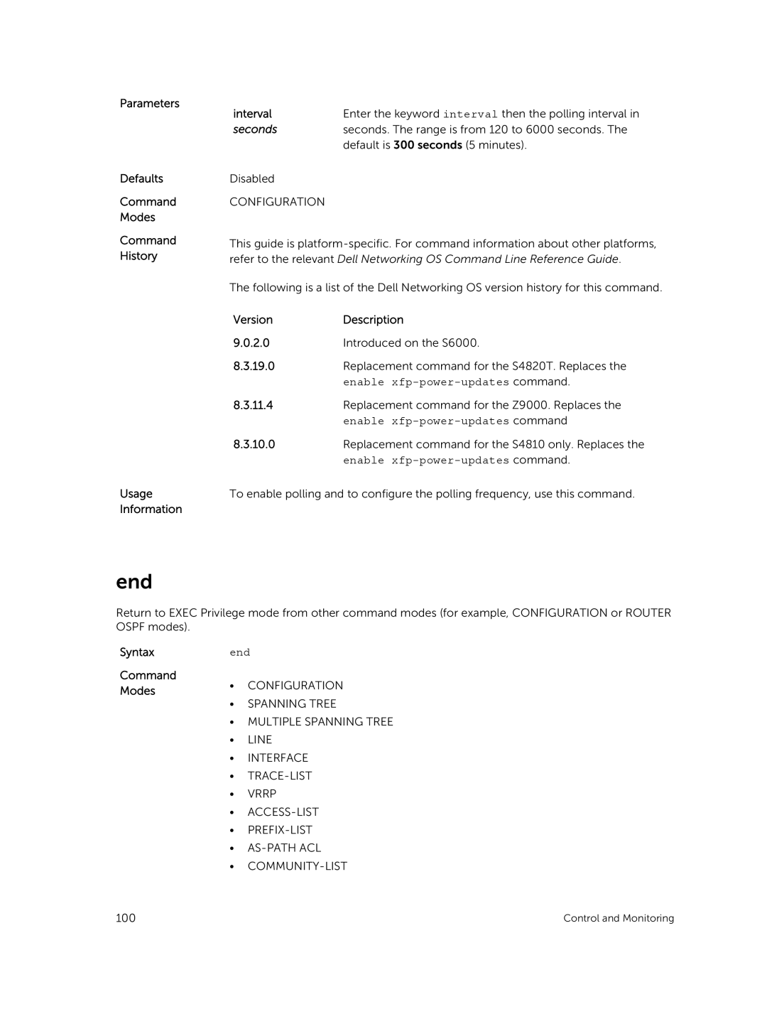 Dell 9.7(0.0) manual End, Seconds 