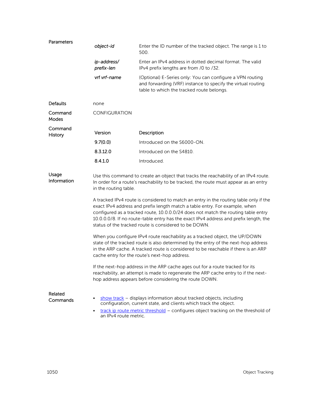 Dell 9.7(0.0) manual Enter an IPv4 address in dotted decimal format. The valid 