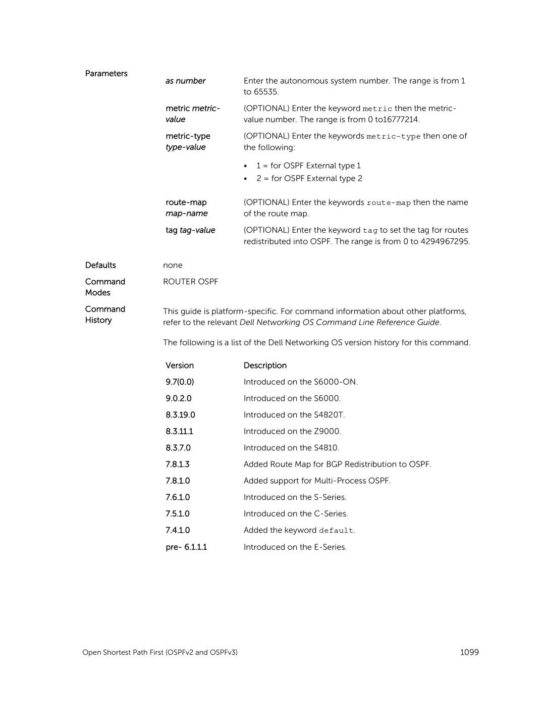 Dell 9.7(0.0) manual Enter the autonomous system number. The range is from 