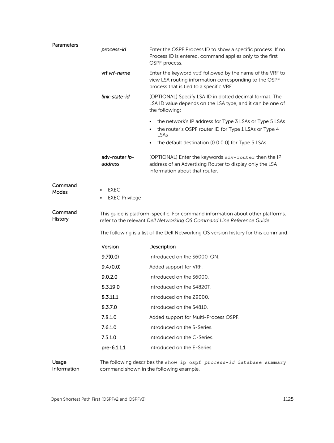 Dell 9.7(0.0) manual View LSA routing information corresponding to the Ospf 