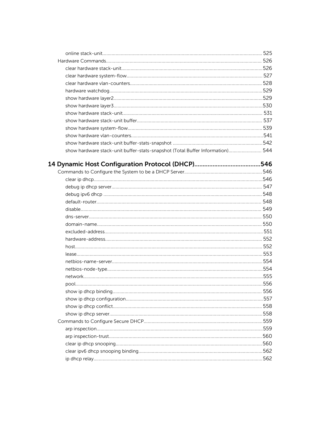 Dell 9.7(0.0) manual Dynamic Host Configuration Protocol Dhcp 546 