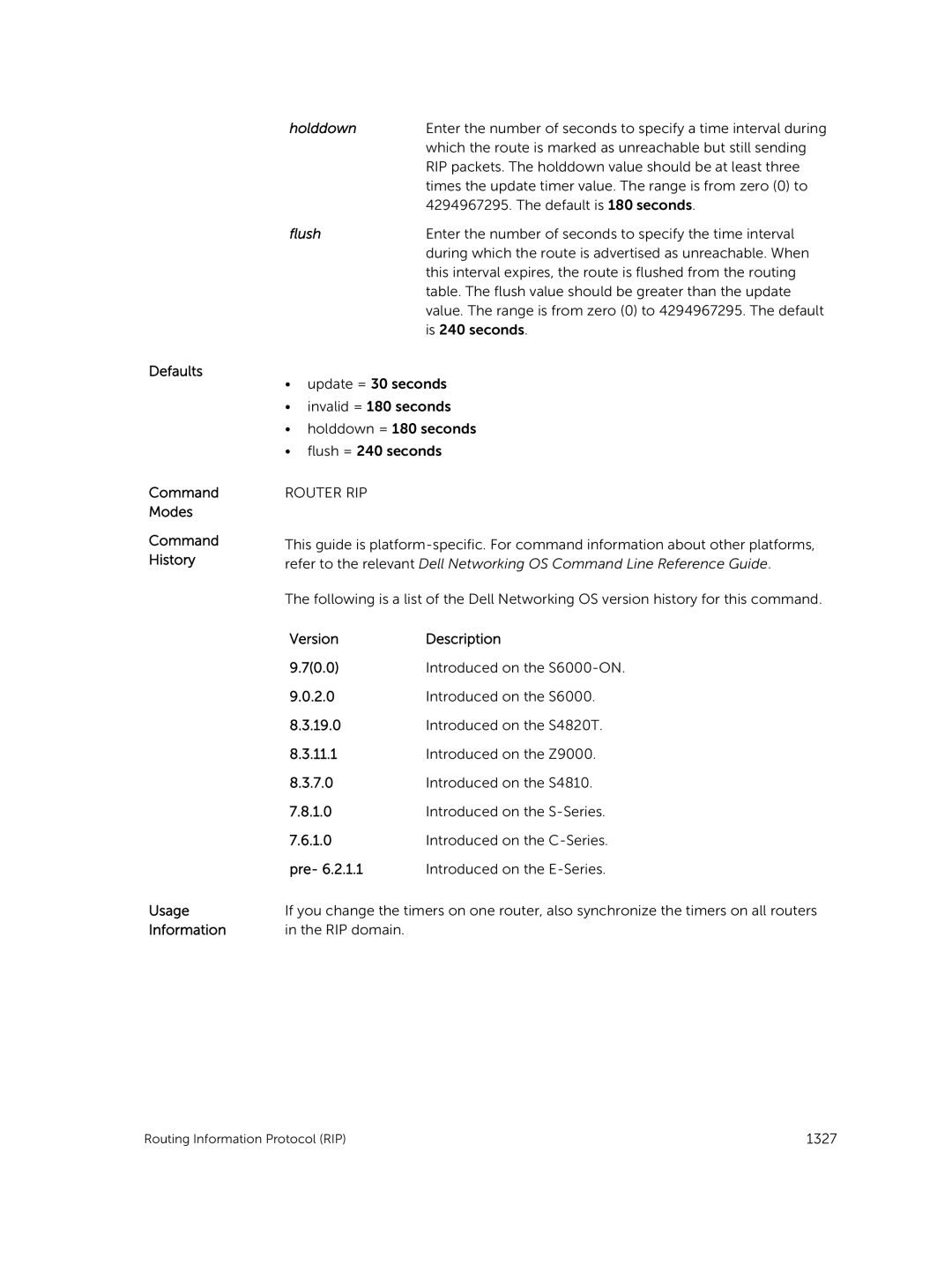 Dell 9.7(0.0) manual Holddown, Flush 