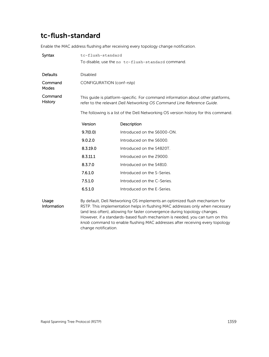 Dell 9.7(0.0) manual Configuration conf-rstp 