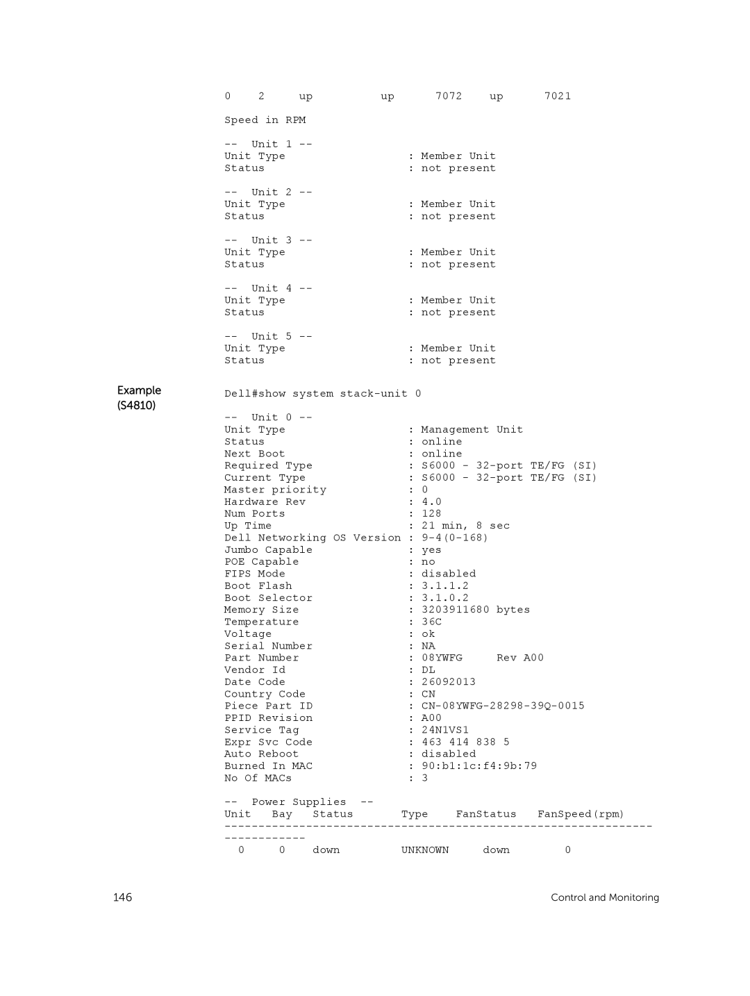 Dell 9.7(0.0) manual Control and Monitoring 