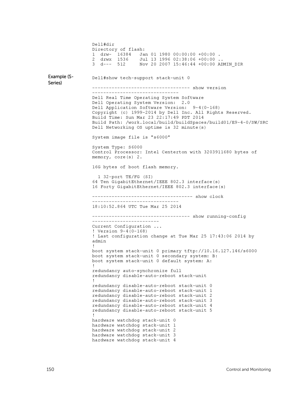 Dell 9.7(0.0) manual Control and Monitoring 