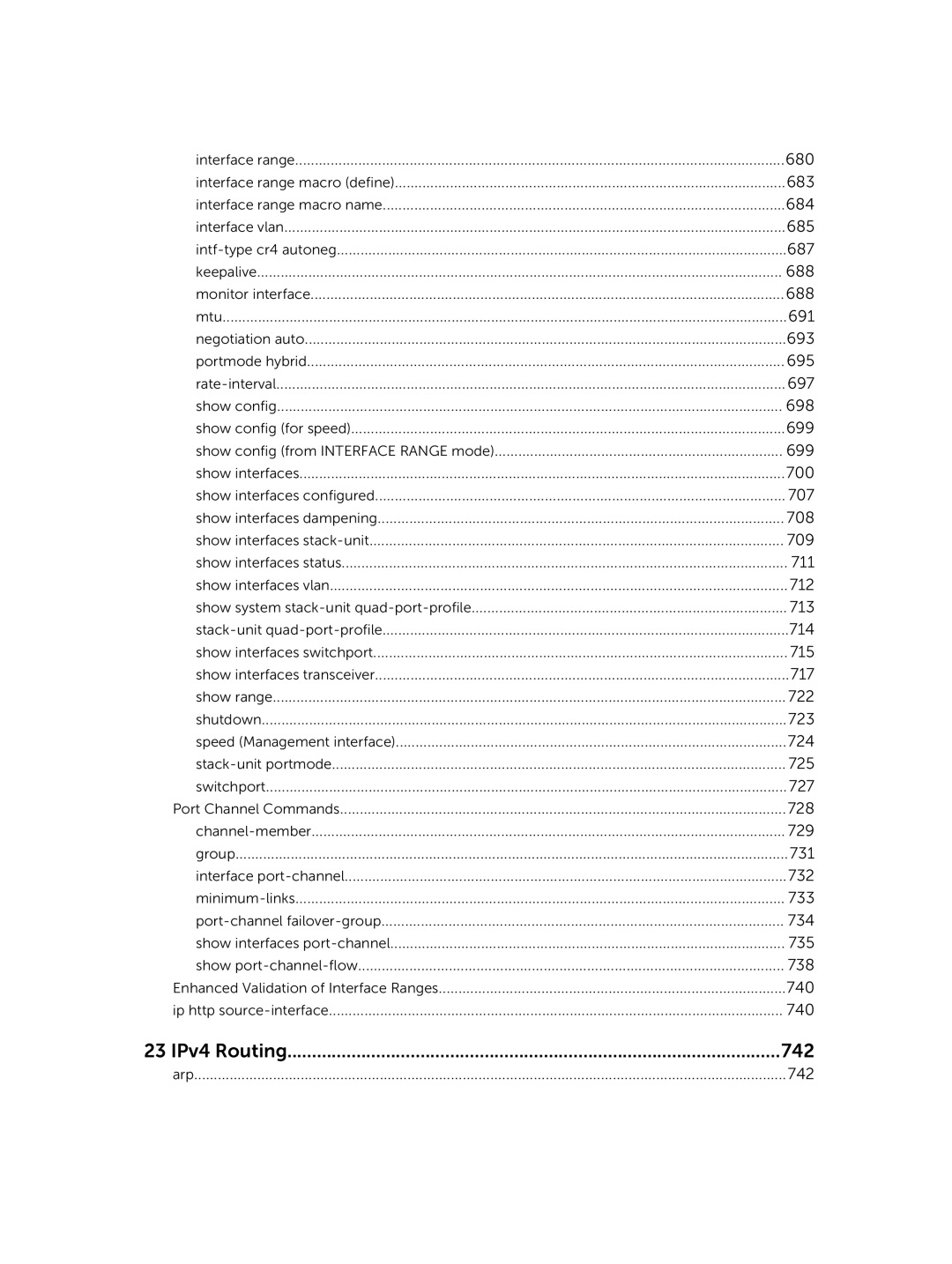 Dell 9.7(0.0) manual 23 IPv4 Routing 742 