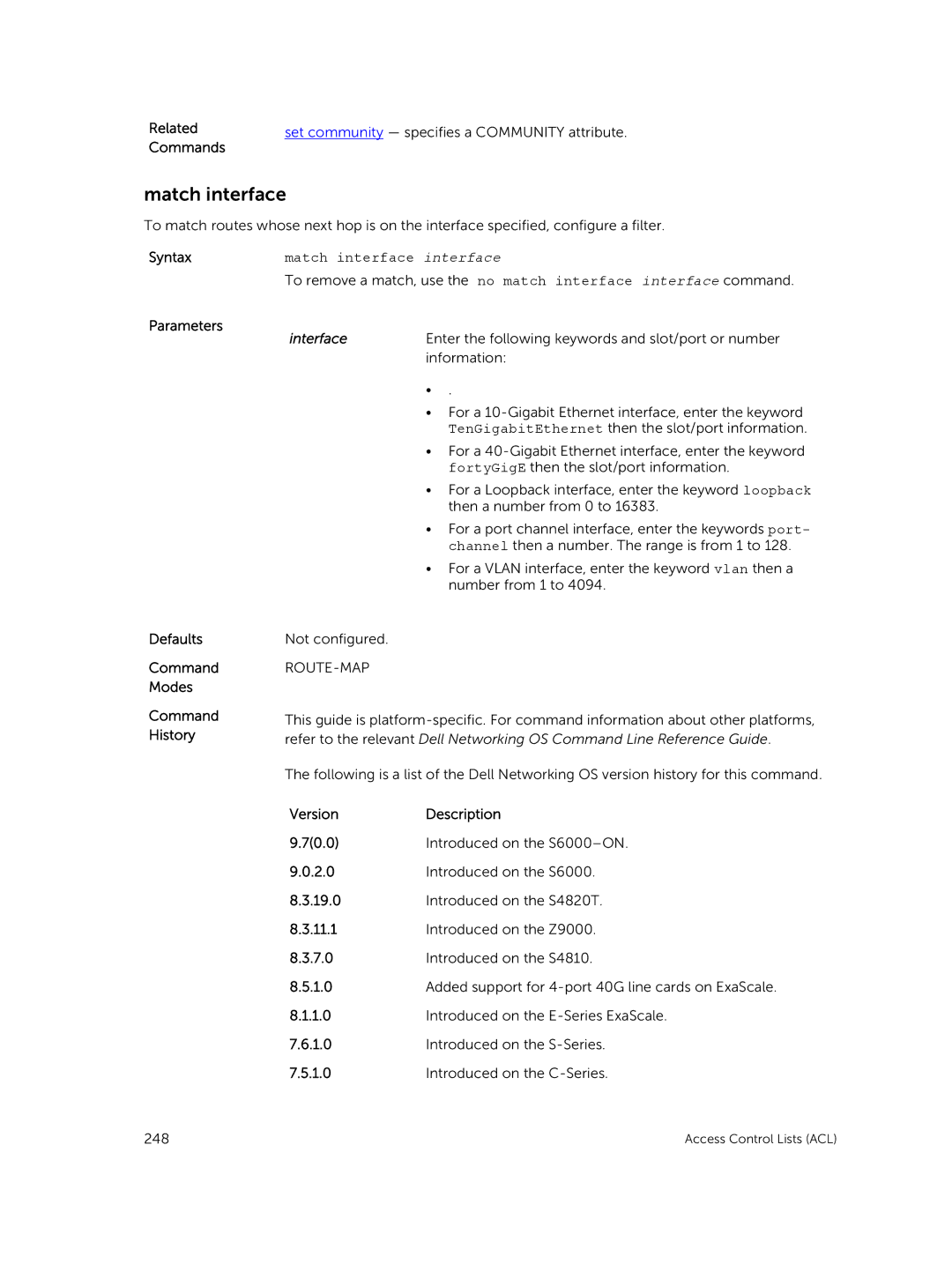 Dell 9.7(0.0) manual Match interface interface 