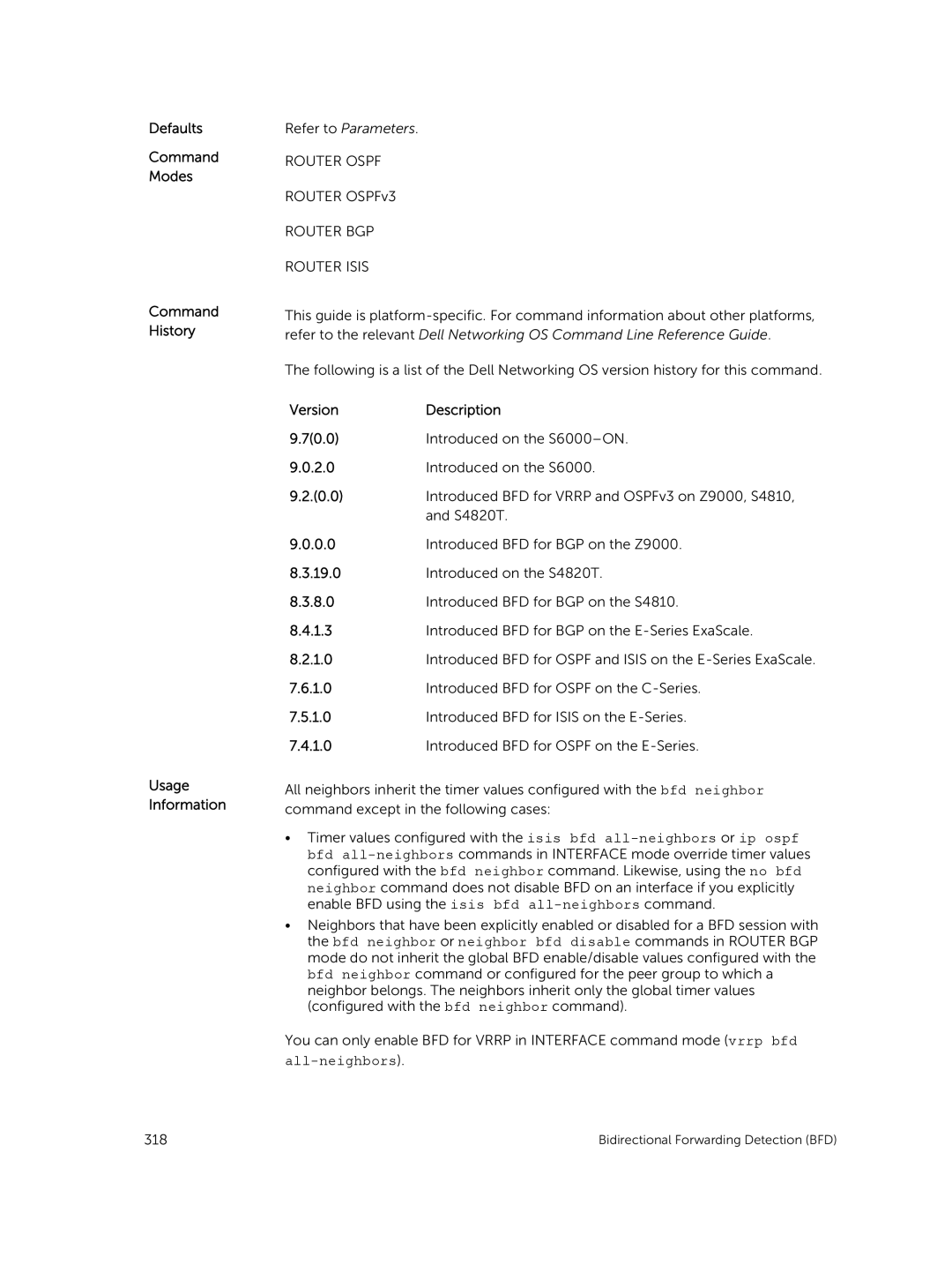 Dell 9.7(0.0) manual Router BGP Router Isis 