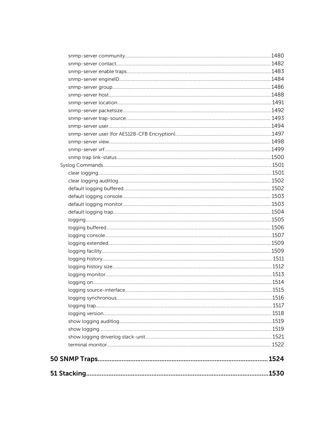 Dell 9.7(0.0) manual Snmp Traps 1524 Stacking 1530 