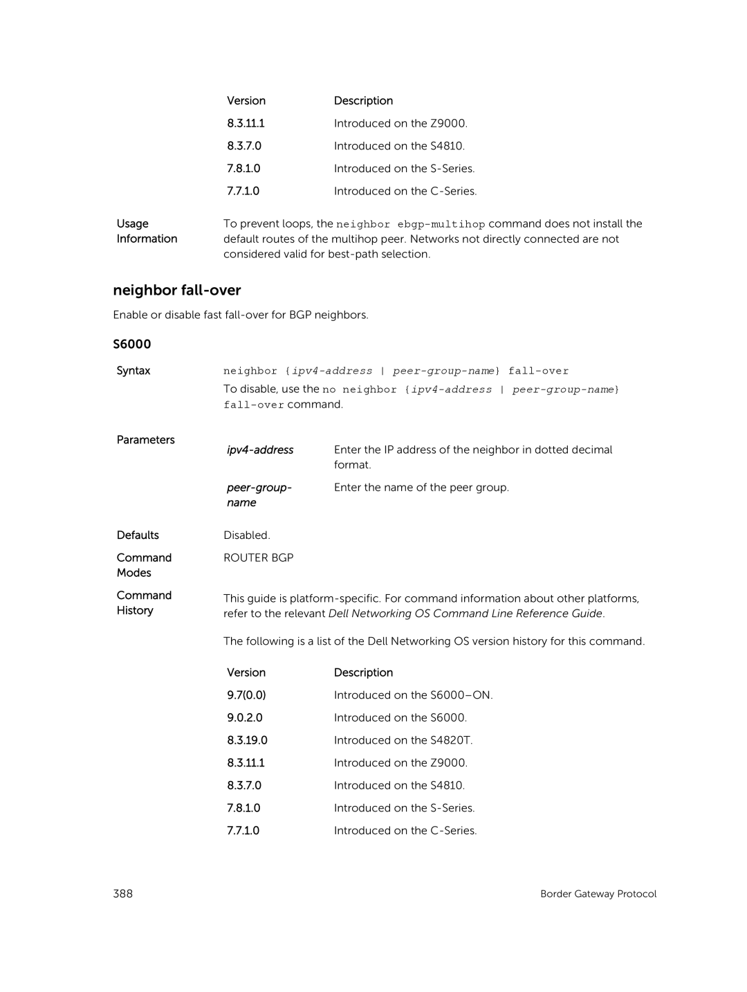 Dell 9.7(0.0) manual Neighbor fall-over, Usage 