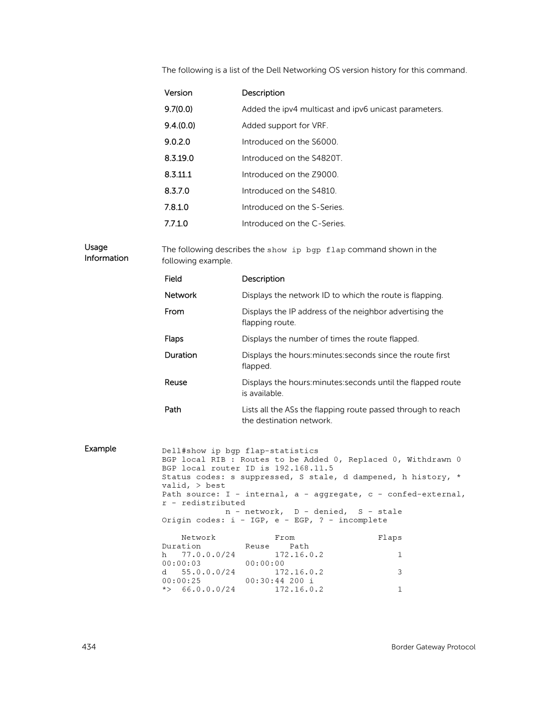 Dell 9.7(0.0) manual Is available, Destination network 