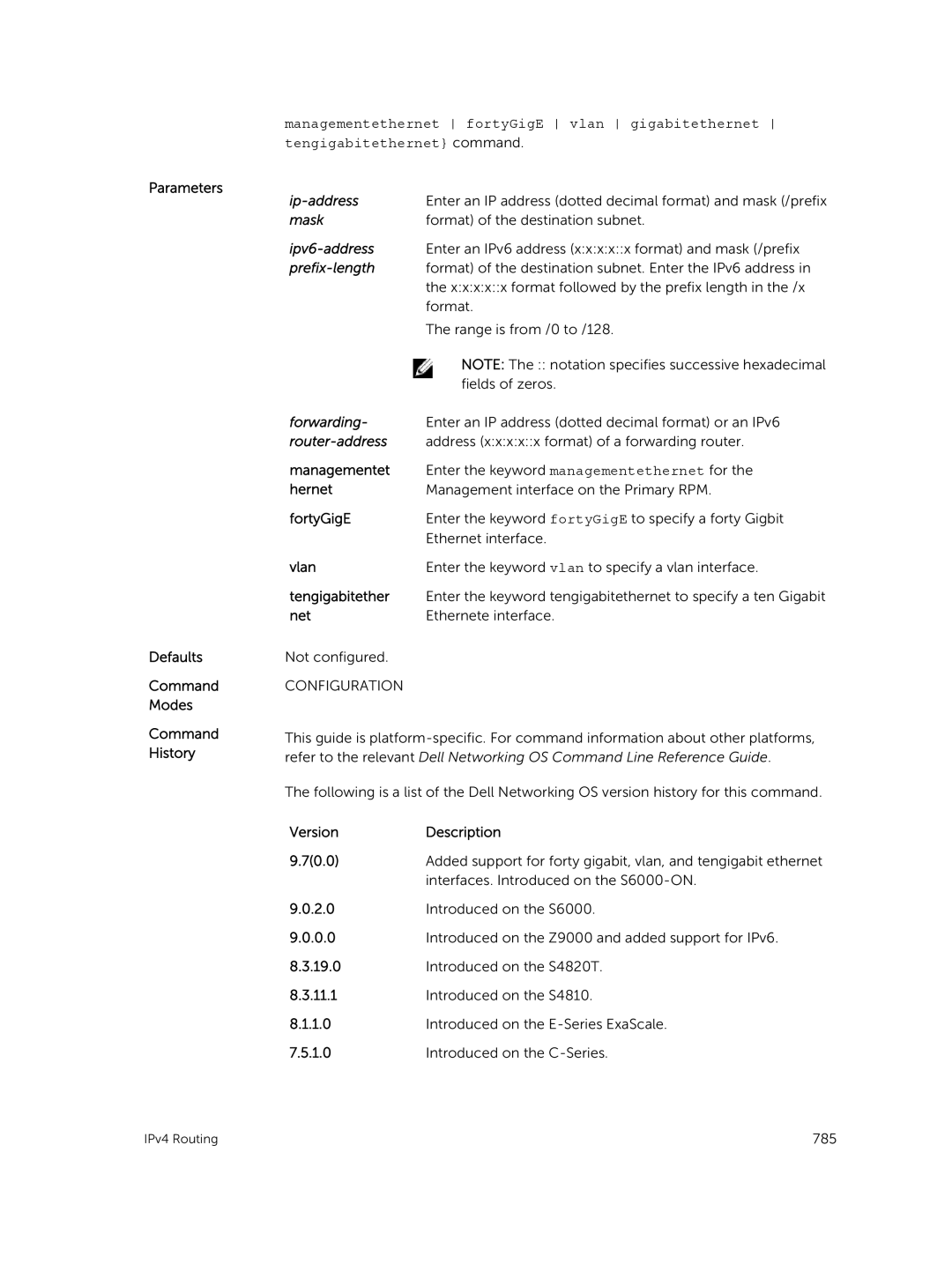 Dell 9.7(0.0) manual Forwarding, Router-address, Managementet, Hernet, Vlan 